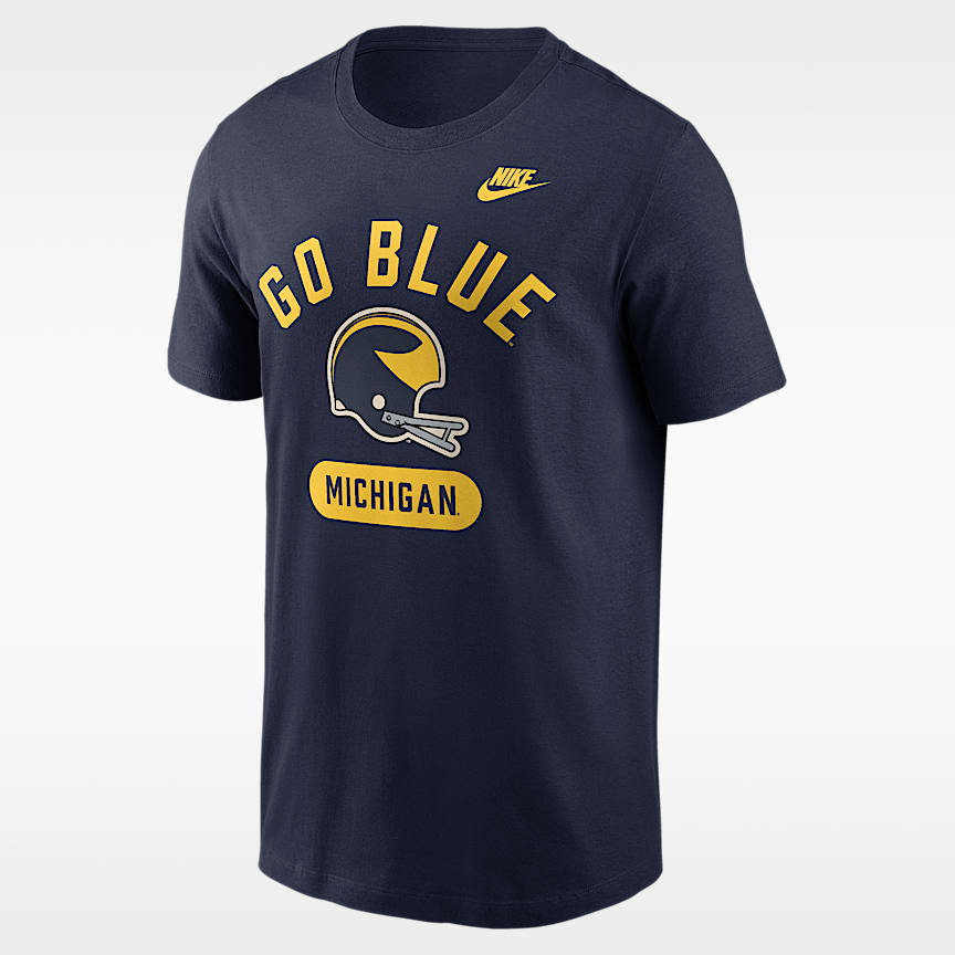Michigan Legacy Arched Logo Men's Nike College Long-Sleeve T-Shirt